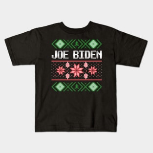 joe biden ugly christmas sweater Kids T-Shirt